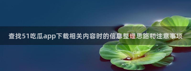 91吃瓜在线观看网页:查找51吃瓜app下载相关内容时的信息整理思路和注意事项